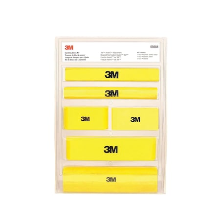 3M 05684, HOOKIT SANDING BLOCK KIT, 6/CS 7000045510